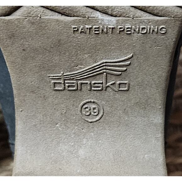 Dansko Bettie Womens Black Booties Boots Leather Nubuck Lined Fur EU 39 US 8.5 - Picture 11 of 12